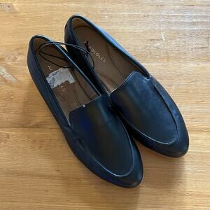 Aerosoles Easton Black Loafers Women’s Size 9 Comfort Slip On Work Shoes